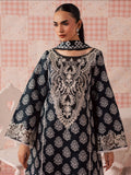 Black Mahnur Afsana Lawn'26 Embroidered Unstitched 3-Piece Suit-AL-05