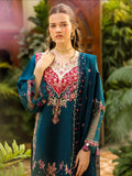 Blue-Mahnur Shanaya Lawn Vol 2 Embroidered Stitched 3-Piece Suit-SH-08