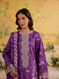 Purple Mahnur Jahaan Lawn'26 Embroidered Unstitched 3-Piece Suit-MJ-03