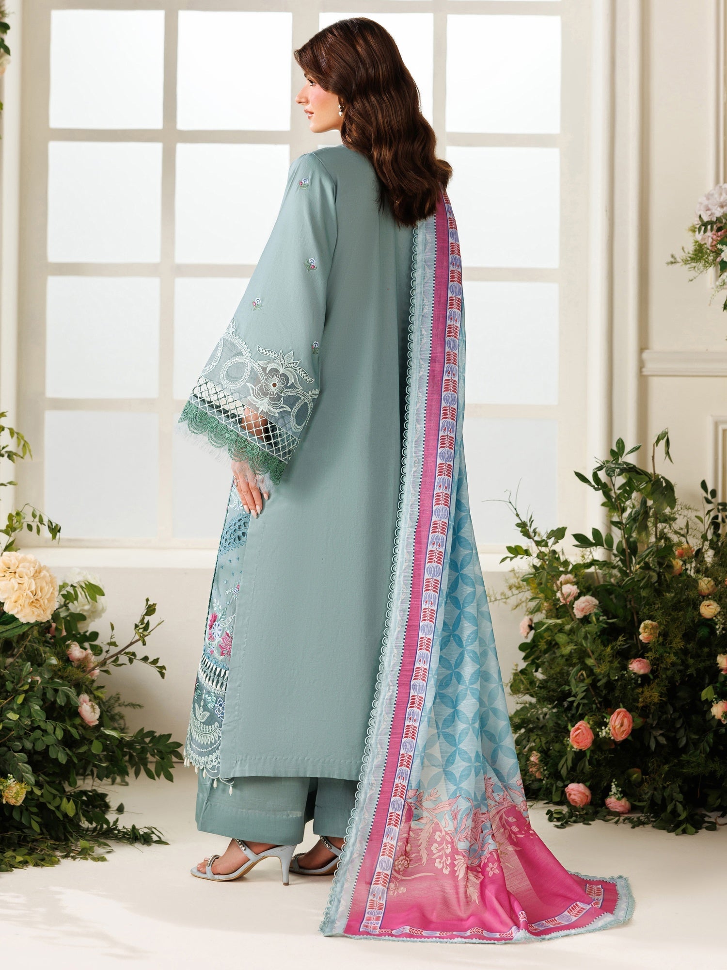 Blue Parishay Marbella Summer Lawn‘26 Embroidered Unstitched 3-Piece Suit-MB-11