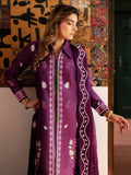 Purple Mahnur Satrangi Lawn'26 Embroidered Stitched 3-Piece Suit-ST-04
