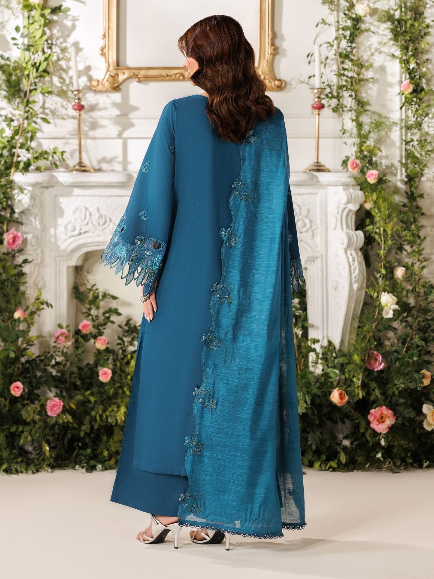 Blue Parishay Marbella Summer Lawn‘26 Embroidered Unstitched 3-Piece Suit-MB-10