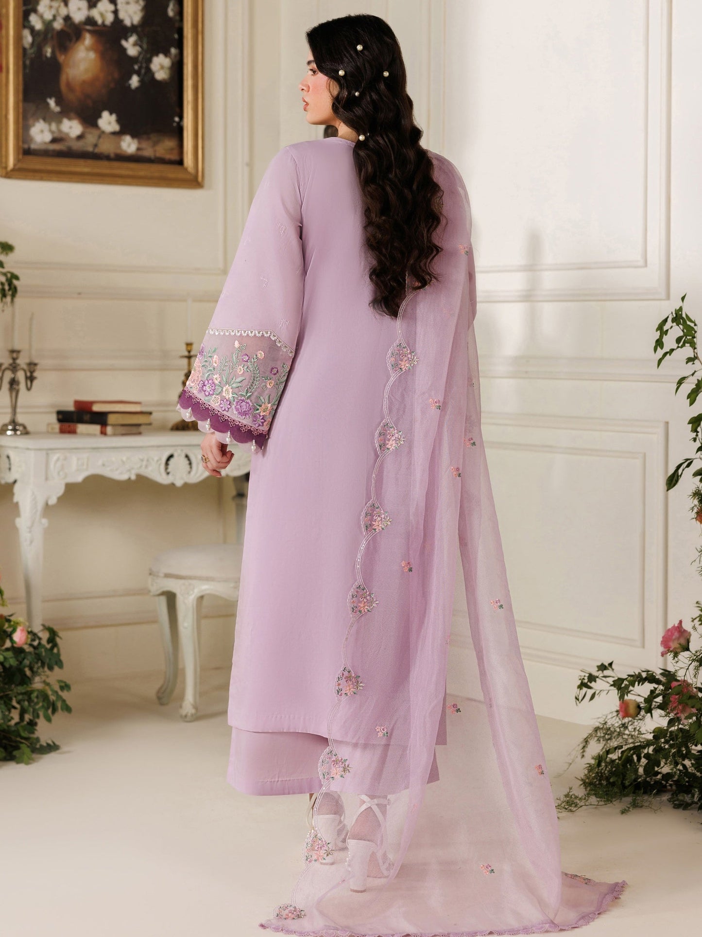 Lilac Parishay Marbella Summer Lawn‘26 Embroidered Unstitched 3-Piece Suit-MB-12