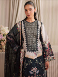 Black Mahnur Jahaan Lawn'26 Embroidered Stitched 3-Piece Suit-MJ-01