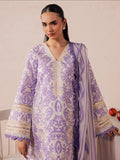 Lilac Mahnur Jahaan Lawn'26 Embroidered Unstitched 3-Piece Suit-MJ-10