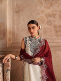 White Binilyas Suroor Lawn'26 Embroidered Unstitched 3-Piece Suit-245-A