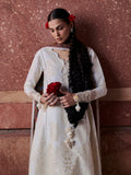 White Hussain Rehar Zan SS'26 Lawn Embroidered Unstitched 3-Piece Suit-Sefi