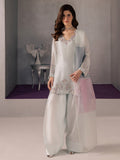 Blue Allure By IH Full Circle Tussel Silk Embellished Stitched 3-Piece Suit-Core