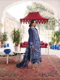 Blue Mahnur  Nilofer Luxury Lawn'26 Embroidered Unstitched 3-Piece Suit-NL-04