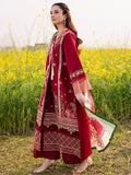 Maroon Parishay Dil e Raqsam Lawn'26 Embroidered Unstitched 3-Piece Suit-DQ-10