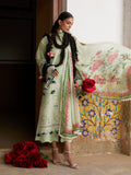 Mint Green Hussain Rehar Zan SS'26 Lawn Embroidered Unstitched 3-Piece Suit-Nane