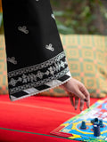 Black Mahnur Satrangi Lawn '26 Embroidered Unstitched 3-Piece Suit-ST-01