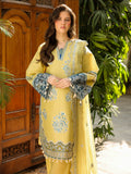 Yellow-Mahnur Shanaya Lawn Vol-2 Embroidered Stitched 3-Piece Suit-SH-01