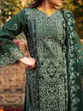 Mahnur Satrangi Lawn'26 Embroidered Unstitched 3-Piece Suit-ST-08 Green
