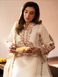 Mahnur Satrangi Lawn'26 Embroidered Unstitched 3-Piece Suit-ST-07 Ivory
