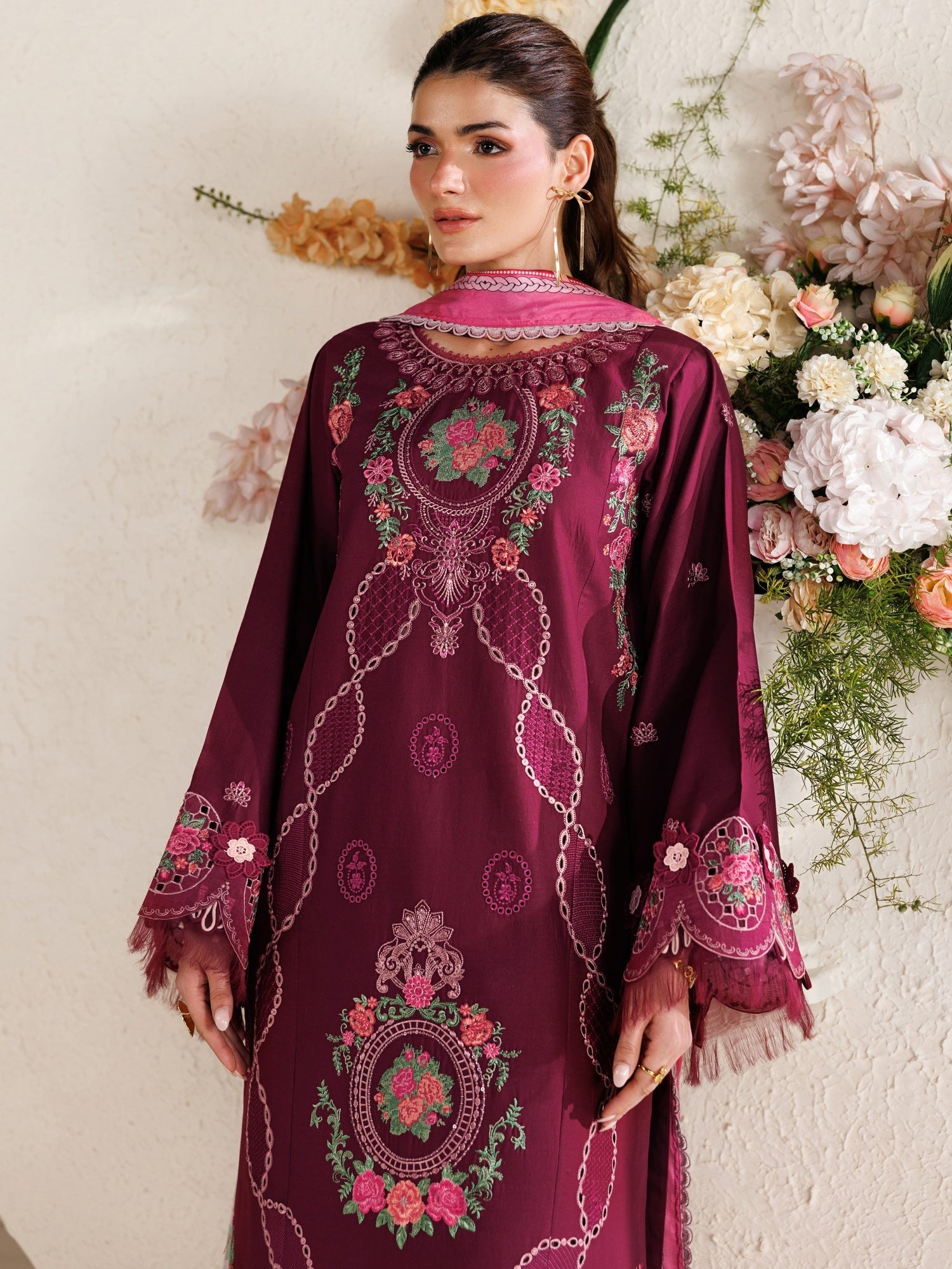 Mulberry Parishay Marbella Summer Lawn‘26 Embroidered Unstitched 3-Piece Suit-MB-03