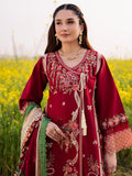 Maroon Parishay Dil e Raqsam Lawn'26 Embroidered Unstitched 3-Piece Suit-DQ-10