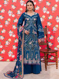 Blue Parishay Dil e Raqsam Lawn'26 Embroidered Unstitched 3-Piece Suit-DQ-12