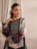 Black Mahnur Jahaan Lawn'26 Embroidered Stitched 3-Piece Suit-MJ-01