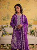 Purple Mahnur Jahaan Lawn'26 Embroidered Stitched 3-Piece Suit-MJ-04