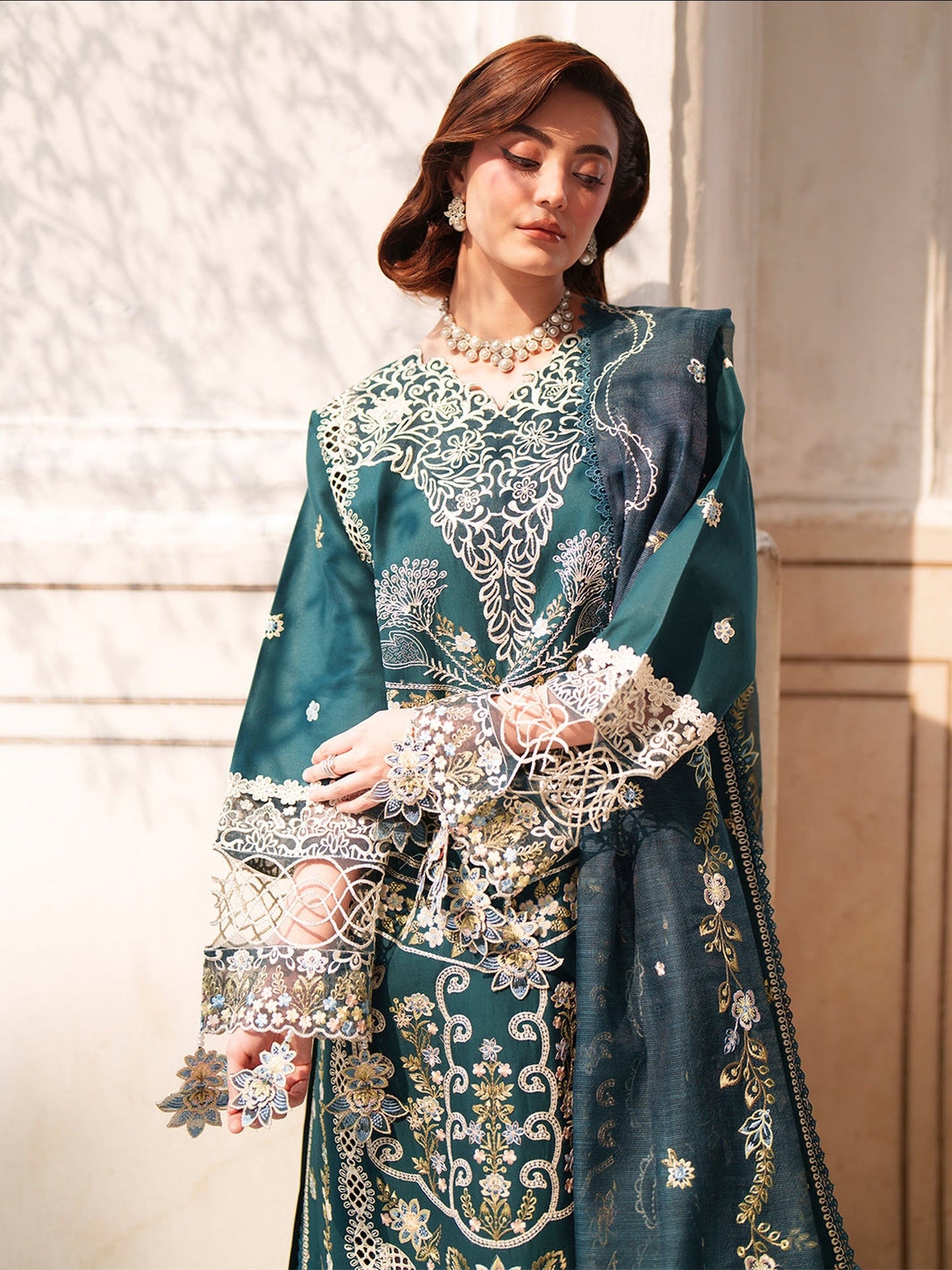 Zinc Mahnur Nilofer Luxury Lawn'26 Embroidered Unstitched 3-Piece Suit-NL-13