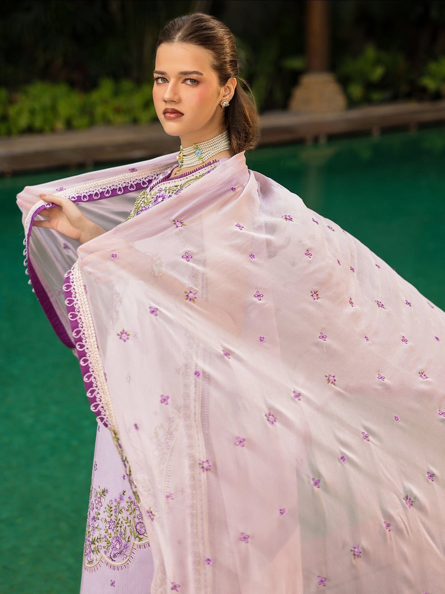 Lilac-Mahnur Shanaya Lawn Vol 2 Embroidered Stitched 3-Piece Suit-SH-07
