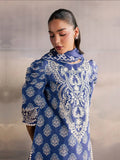 Mahnur Afsana Lawn'26 Embroidered Unstitched 3-Piece Suit-AL-04-Blue