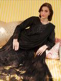 Black Mahnur Nilofer Luxury Lawn'26 Embroidered Stitched 3-Piece Suit-NL-14