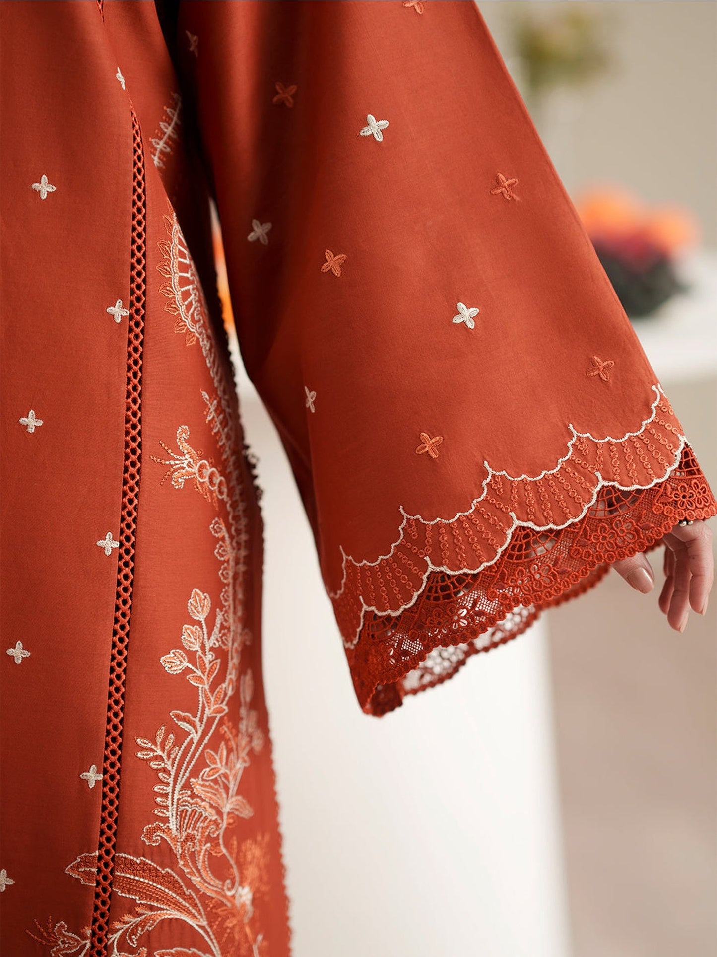 Brown Binilyas Jojo Summer'26 Lawn Embroidered Unstitched 3-Piece Suit-761