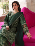 Green Mahnur Nilofer Luxury Lawn'26 Embroidered Unstitched 3-Piece Suit-NL-09
