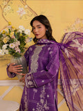 Purple Mahnur Jahaan Lawn'26 Embroidered Stitched 3-Piece Suit-MJ-04