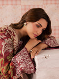 Maroon Mahnur Jahaan Lawn'26 Embroidered Unstitched 3-Piece Suit-MJ-05