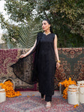 Black Mahnur Satrangi Lawn '26 Embroidered Unstitched 3-Piece Suit-ST-12