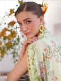 Mint Green Mahnur Nilofer Luxury Lawn'26 Embroidered Unstitched 3-Piece Suit-NL-06