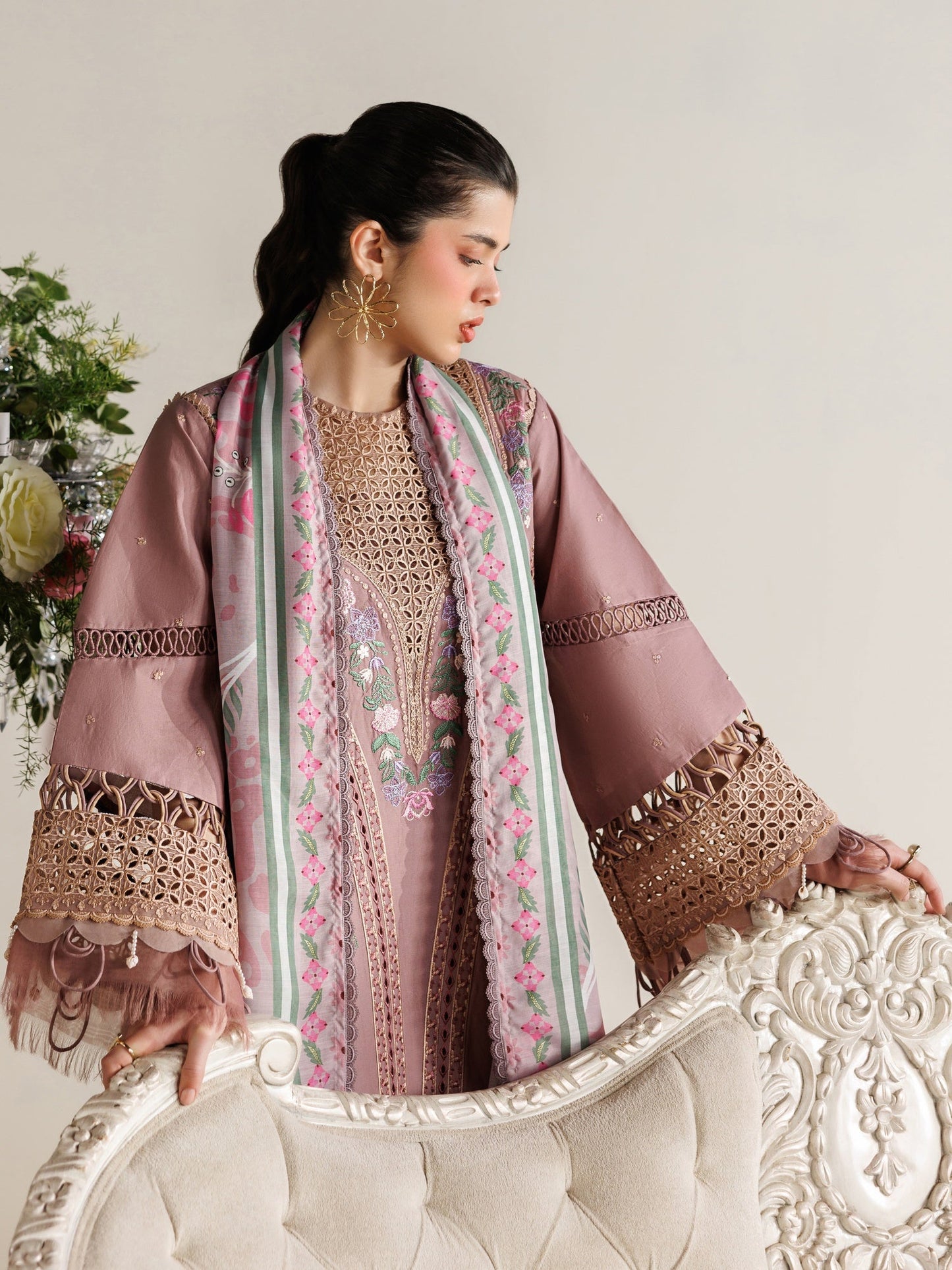 Pink Parishay Marbella Summer Lawn‘26 Embroidered Unstitched 3-Piece Suit-MB-01