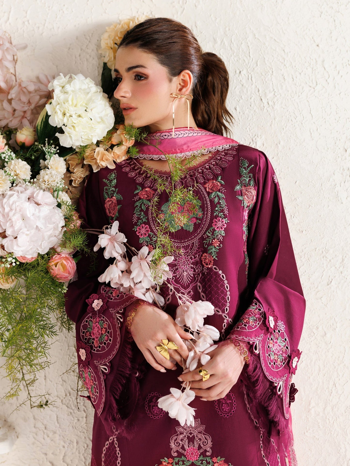 Mulberry Parishay Marbella Summer Lawn‘26 Embroidered Unstitched 3-Piece Suit-MB-03