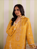 Yellow Mahnur Jahaan Lawn'26 Embroidered Unstitched 3-Piece Suit-MJ-03