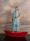 Blue Mahnur Afsana Lawn'26 Embroidered Stitched 3-Piece Suit-AL-02