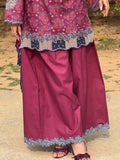 Pink Sehrish Kanwal Festive Print'26 Lawn Embroidered Stitched 3-Piece Suit-Bloom