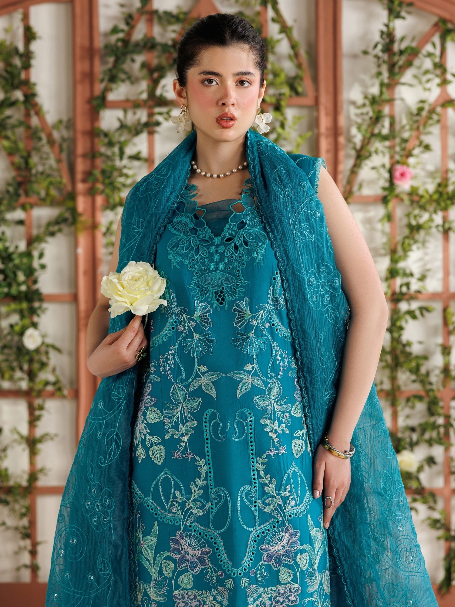 Blue Parishay Marbella Summer Lawn‘26 Embroidered Unstitched 3-Piece Suit-MB-08