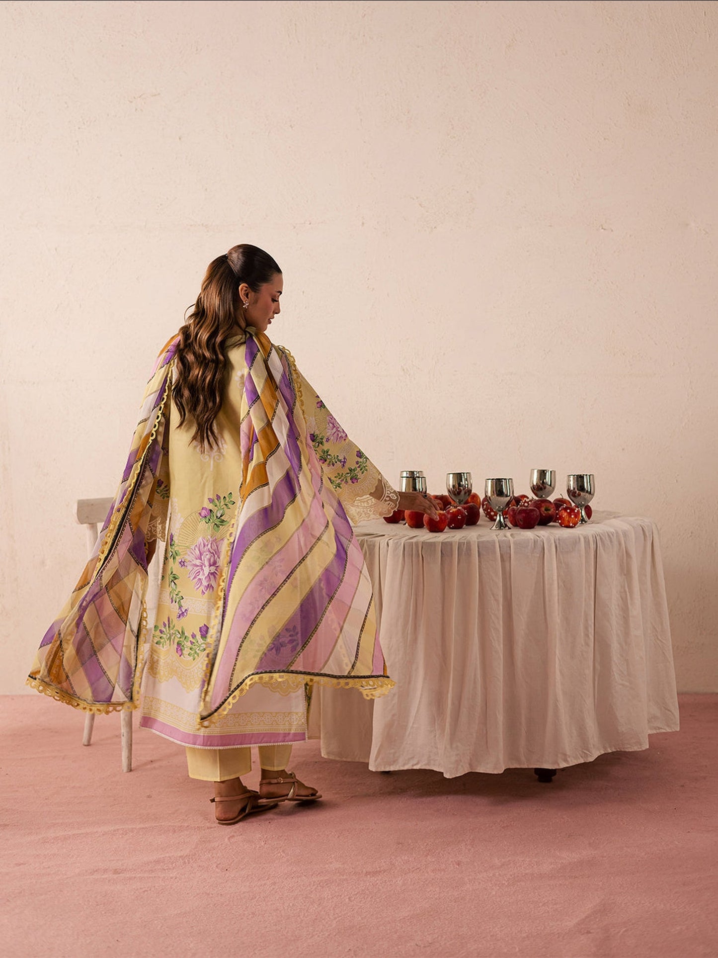 Lemon Mahnur Jahaan Lawn'26 Embroidered Unstitched 3-Piece Suit-MJ-07