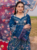 Blue Parishay Dil e Raqsam Lawn'26 Embroidered Unstitched 3-Piece Suit-DQ-12