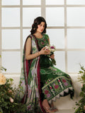 Green Parishay Marbella Summer Lawn‘26 Embroidered Unstitched 3-Piece Suit-MB-04
