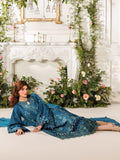 Blue Parishay Marbella Summer Lawn‘26 Embroidered Unstitched 3-Piece Suit-MB-10