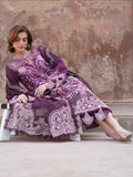 Purple Mahnur Nilofer Luxury Lawn'26 Embroidered Unstitched 3-Piece Suit-NL-10