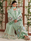 Mint Green Parishay Marbella Summer Lawn‘26 Embroidered Unstitched 3-Piece Suit-MB-06