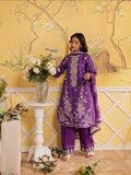 Purple Mahnur Jahaan Lawn'26 Embroidered Stitched 3-Piece Suit-MJ-04
