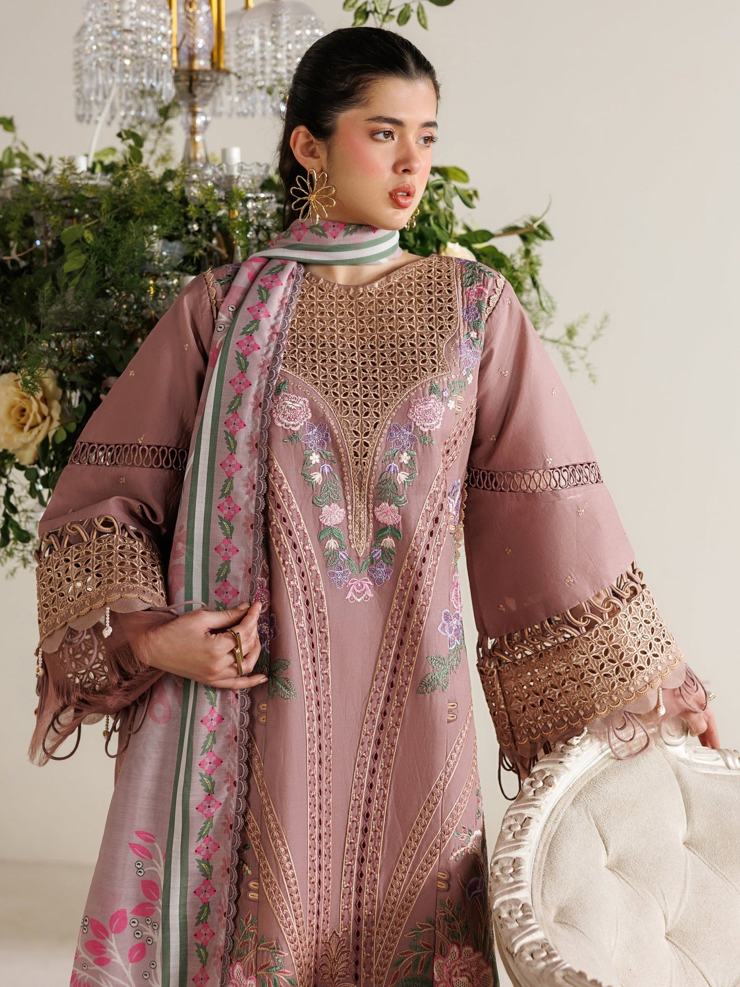 Pink Parishay Marbella Summer Lawn‘26 Embroidered Unstitched 3-Piece Suit-MB-01