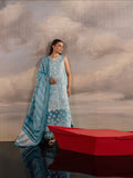 Blue Mahnur Afsana Lawn'26 Embroidered Stitched 3-Piece Suit-AL-02