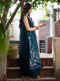 Blue Mahnur Satrangi Lawn '26 Embroidered Unstitched 3-Piece Suit-ST-03